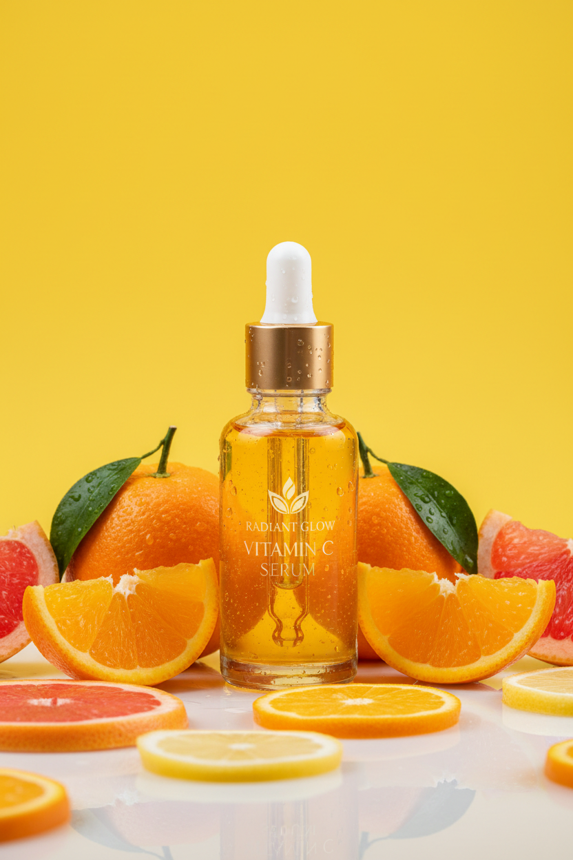 Sérum Vitamine C - mise en scène agrumes