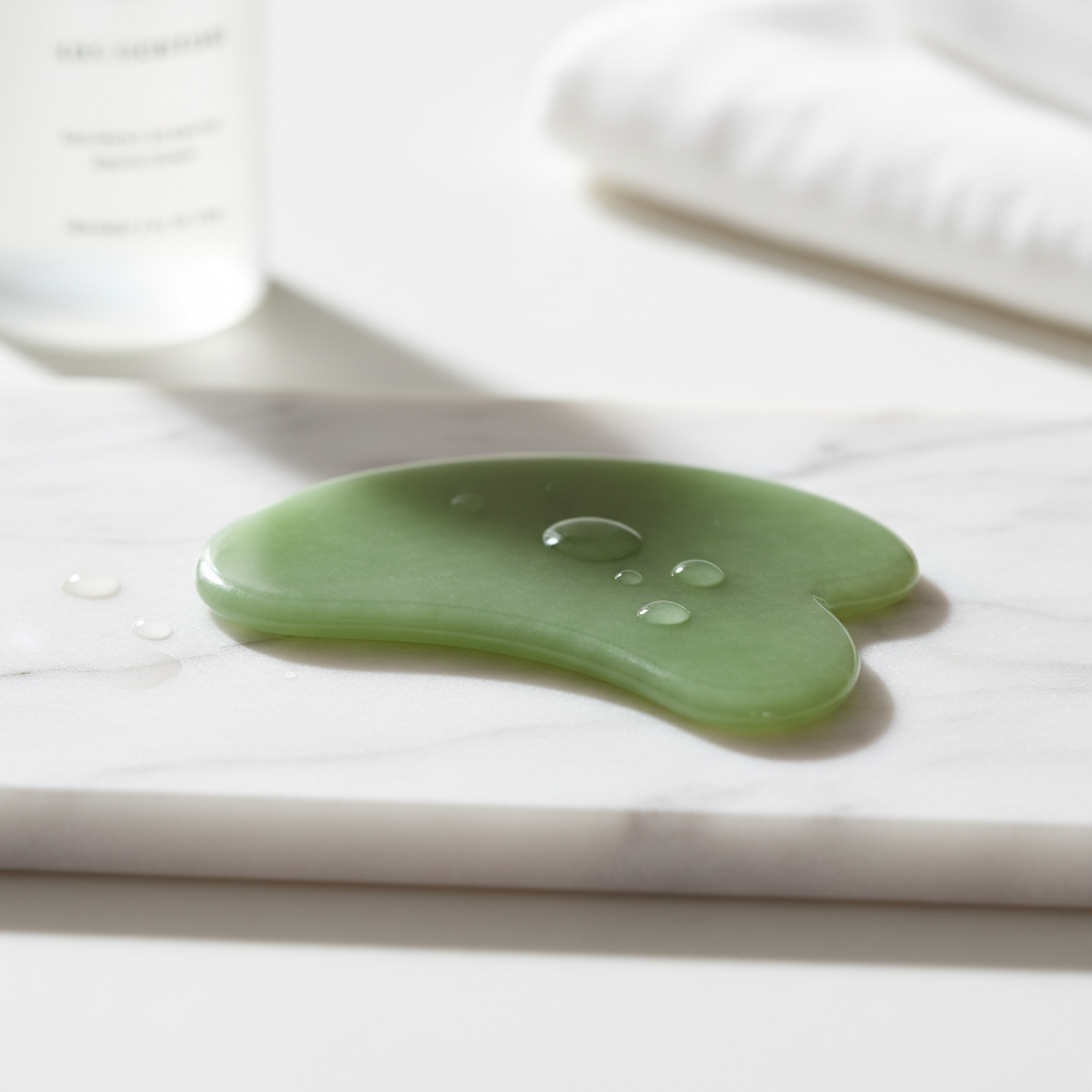 Rouleau Gua Sha - Marbre blanc