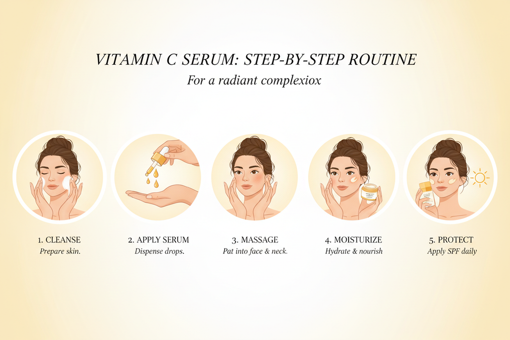 Mode d'emploi Sérum Vitamine C